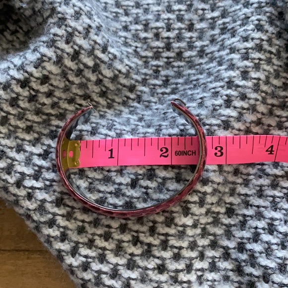 Vintage Gucci Peruzzi Snake Skin Cuff Bracelet - Picture 7 of 8